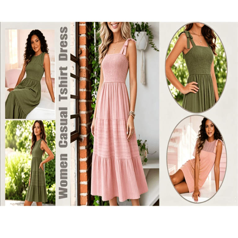 midi summer dresses 2025 Chanel Sleeveless Ribbed Dress in Pink synthetic fiber Valentino 2025 Summer Half Sleeve