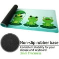thumbnail image 6 of Kawaii Frog Mouse Pad XL, Frog Extended Large Gaming Mouse Pad for Desk, Green Anime Mouse Pad Cartoon, Cute Frog Mousepad, Long Big Mouse Mat, Frog Gifts Decor Stuff Accessories, 31.5 X 11.8 Inch, 6 of 6