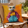 thumbnail image 7 of Fwttom Pillow Covers 18x18, Soft Decorative Throw Pillow Covers with Zipper, Cute Animals Spring Decor for Home Bedroom Couch Cushion Cover, 7 of 7