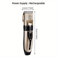 thumbnail image 4 of Premium Pet Hair Trimmer Kit - Electric Precision Clippers with Gentle Hair Cutting Technology - Perfect for Professional Grooming at Home, Ideal for Dogs (Including Teddy Breeds) and Cats, 4 of 5