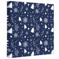 thumbnail image 2 of Ships Next Day Canvas Wall Art 12"x12",Navy Blue Christmas Wood Framed Canvas Print Painting,Xmas Trees Snowflake Winter Botanical Ready to Hang Picture Wall Decor for Kitchen Dining Room Office, 2 of 9