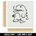 thumbnail image 2 of Silly Cartoon Dinosaur DIY Cookie Wall Craft Stencil - 11.5 Inch, 2 of 5