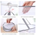 thumbnail image 3 of Clothes Basket Clothes Drying Net Sweater Anti-deformation Flat Pocket Household Socks Drying Net Zipper Design, 3 of 9