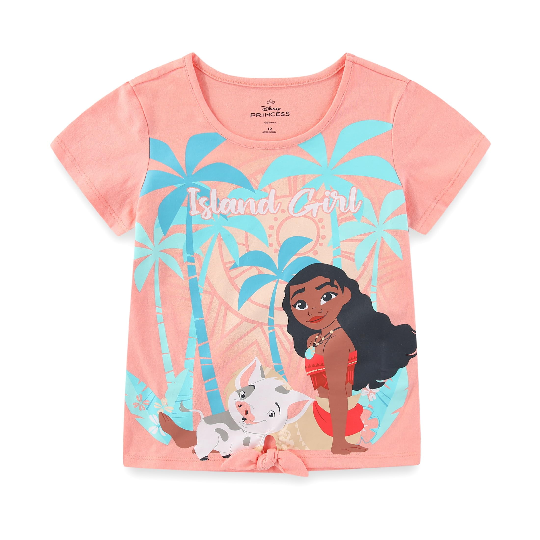 Disney Moana Short Sleeve Shirt and Shorts Set (Girls), 2 Piece Set, Sizes 2T-10