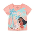 thumbnail image 2 of Disney Moana Short Sleeve Shirt and Shorts Set (Girls), 2 Piece Set, Sizes 2T-10, 2 of 7