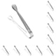 thumbnail image 1 of Pinzas de azúcar reutilizables Billuyoard de acero inoxidable suaves 10piezas Plata, 1 of 6