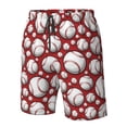 thumbnail image 4 of Fotbe Cute Baseball Trajes de Baño Estampados para Hombre, Shorts de Verano de Secado Rápido, Ropa de Playa, Bañadores-X-Large, 4 of 6