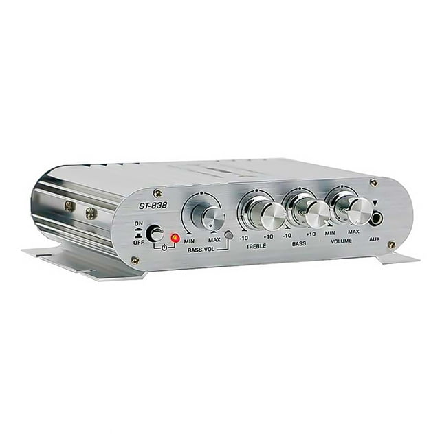 ST-838 2.1 Channel Power Amplifier 80W*2 Stereo Bass Sound Amp Subwoofer Amplifier ,Excellent Heat Dissipation
