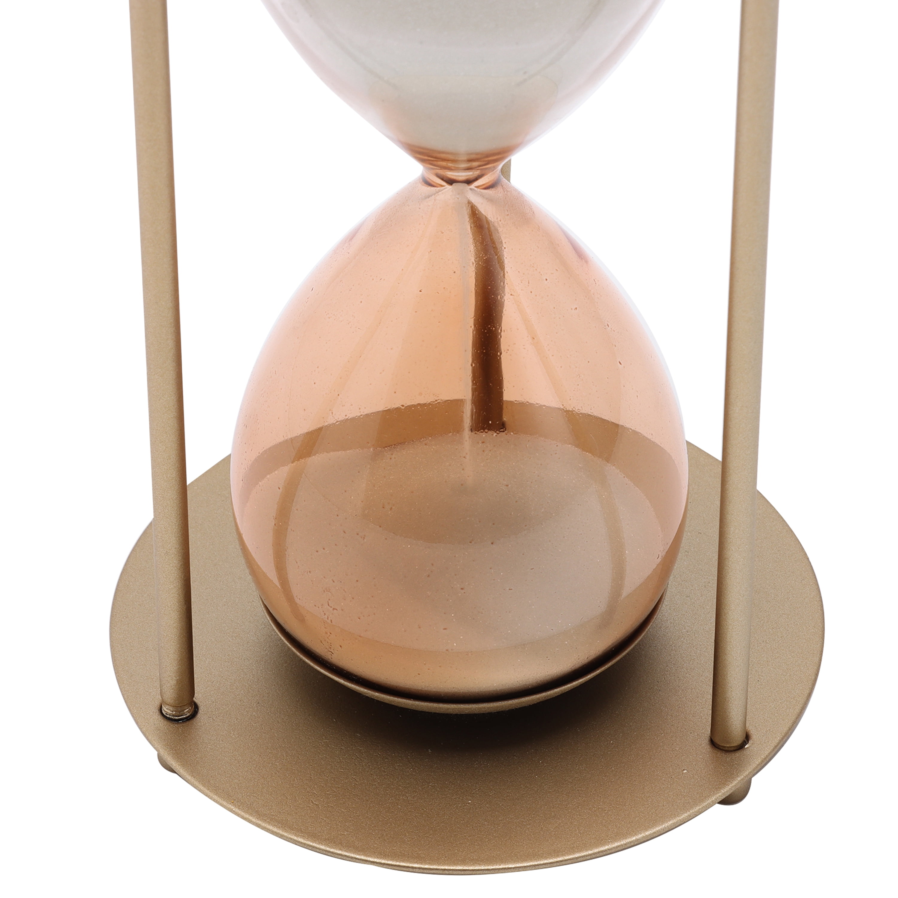 Home Decor Collection Sterling & Noble Gold Metal Hourglass Tabletop Timer
