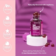 Havasu Nutrition Saw Palmetto with 2500mcg Biotin, DHT Blocker Hair Supplement for Women, 60 Gummies