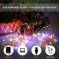 thumbnail image 4 of USB Plug In 33ft 100 LED Micro Copper Wire Fairy String Lights Waterproof for Indoor Outdoor Home Party Xmas Garland Decor,Warm Wh, 4 of 8