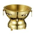 thumbnail image 4 of Olla Shabu Olla Ramen Utensilios de cocina de acero inoxidable Olla resistente Olla para sopa oro, 4 of 9