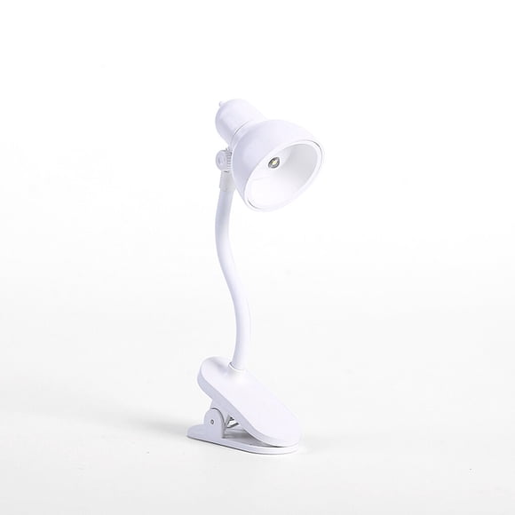 Luz de Lectura Cateissary Clip Ajustable Batería Portátil Blanco NO2