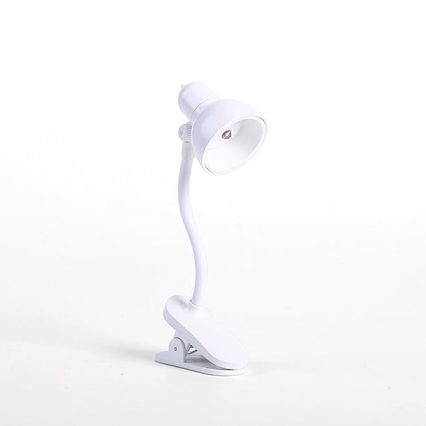 Luz de Lectura Cateissary Clip Ajustable Batería Portátil Blanco NO2