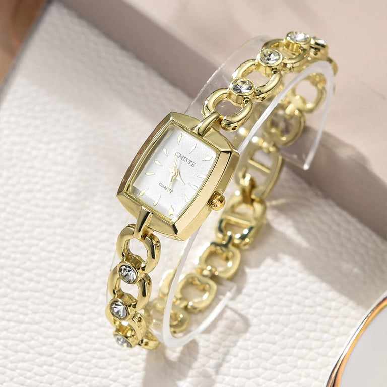 Women Wrist Quartz Watch Round Small Dial Number Easy Read  display picture 1