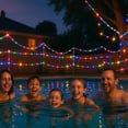 thumbnail image 3 of HAHOME Luces de cuerda para exteriores de 132 pies, luces de cuerda impermeables para exteriores, 400 luces LED que cambian de color, enchufables con control remoto para Navidad, patio, jardín, piscin, 3 of 9