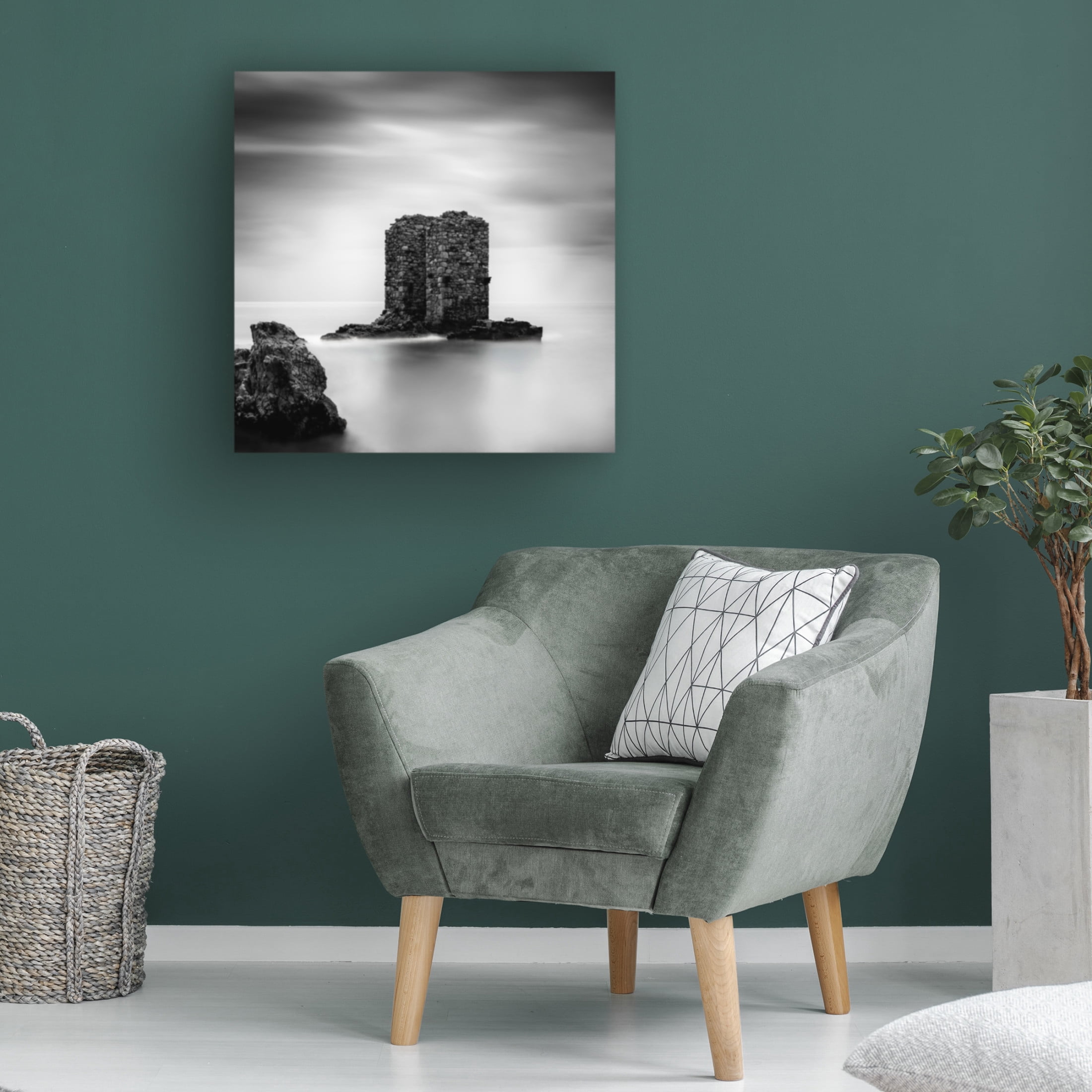 Canvas Wall Art - George Digalakis 'Impressions From Skyros' Wall Art for Living Room, Bedroom, or Office Décor by Trademark Fine Art - 14 x 14 Inches