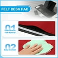 thumbnail image 3 of Uxcell 31.5" x 15.7" Large Felt Desk Pad Protector, Non-Slip Desk Mat Full Table Mouse Pad Keyboard Mats for Laptop Computer Writing Desk Table Gaming Home, Black, 3 of 7