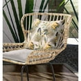 thumbnail image 5 of Plant Illusion Suede Zippered Pillow with Insert in Gold White Pink 20 x 20, 5 of 5