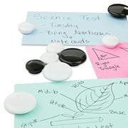Pen+Gear Assorted Round Magnets, Black and White, 30 Count