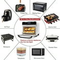 thumbnail image 7 of Air Fryer Ovens Countertop, Convection Toaster Oven with 10 Cooking Functions, 6-Slice Toast &12-Inch Pizza Capacity, 6 Accessories Included, Auto Shut off, 24 Quart, 7 of 7
