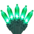 thumbnail image 2 of 50ct Green LED Mini Christmas Lights, 16.25ft Green Wire, 2 of 6