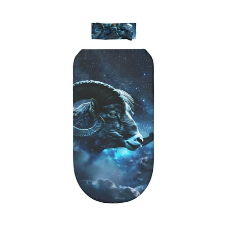 

Lafuoo Celestial Ram Night Sky Pattern 0-6 Months Newborn Swaddle Bag Headband Set for Girls Clothes Baby Care Products