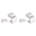 thumbnail image 1 of 60-Pack Blank Jack Inserts for Wall Plate and Patch Panel - White, 1 of 8