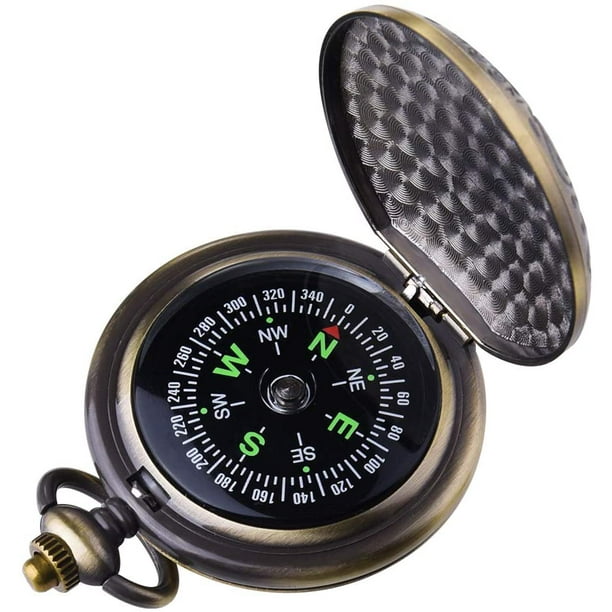 Vintage Pocket Compass for Kids Classic Portable Compass Accurate