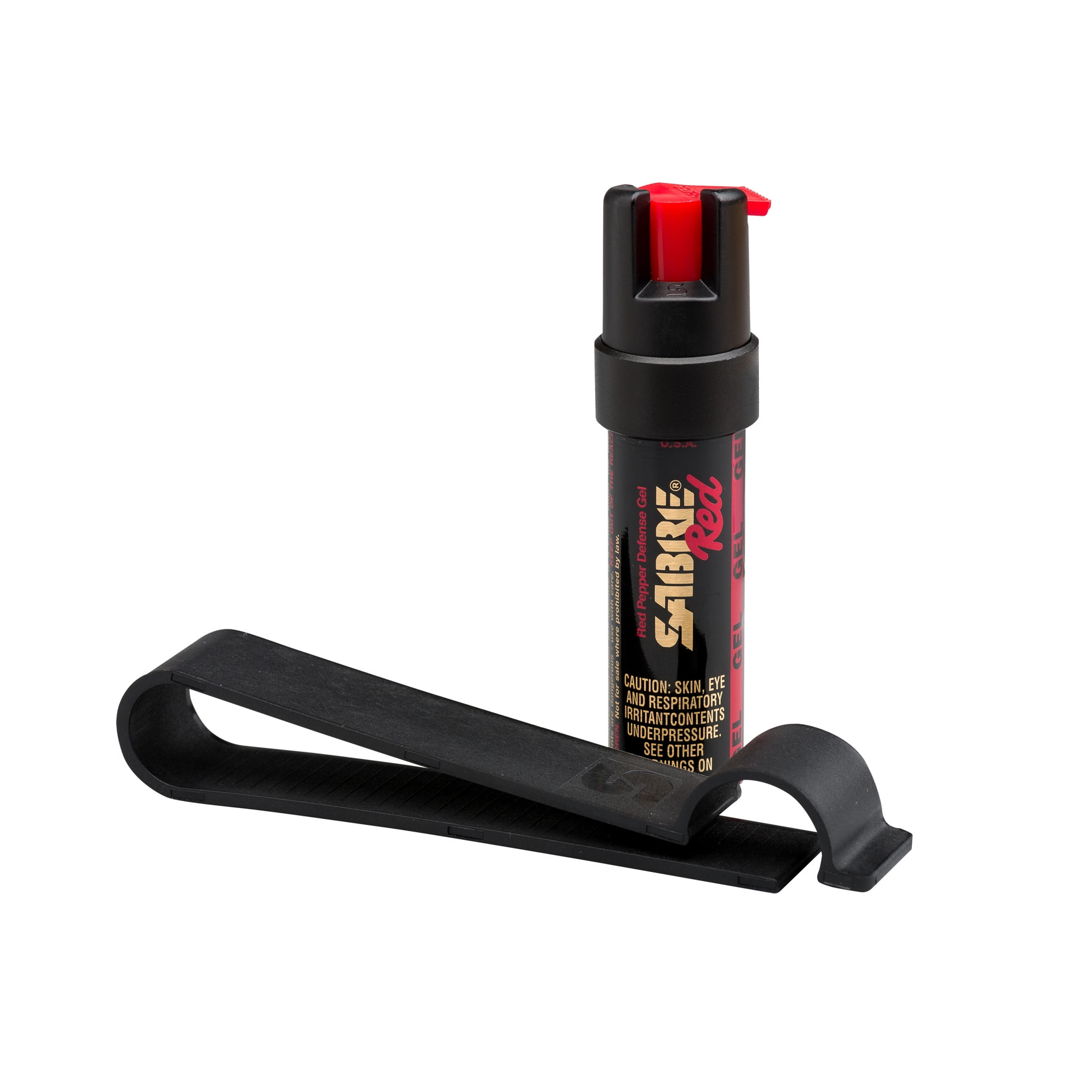 (2 pack) SABRE Pepper Gel with Car Visor Attachment Clip, Solid Print, 1 Ct, New, Pocket Pepper Sprays