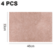 thumbnail image 2 of 4 manteles individuales de lino de doble capa - rosa claro MFZFUKR CPB-DE-LYY1229-7, 2 of 5