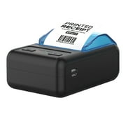 Anself P11 58mm Mini Portable Thermal Printer Large Capacity Receipt Printer USB+Wireless Bluetooth Connection for Office/Market Compatible with Windows/Android/Ios