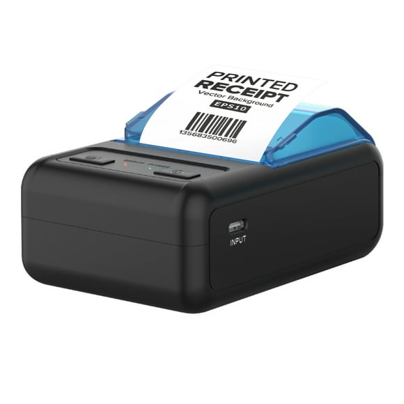 TFixolP11 58mm Mini Portable Thermal Printer Large Capacity Receipt Printer USB+Wireless BT Connection for Office/Market Compatible with Windows/Android/Ios