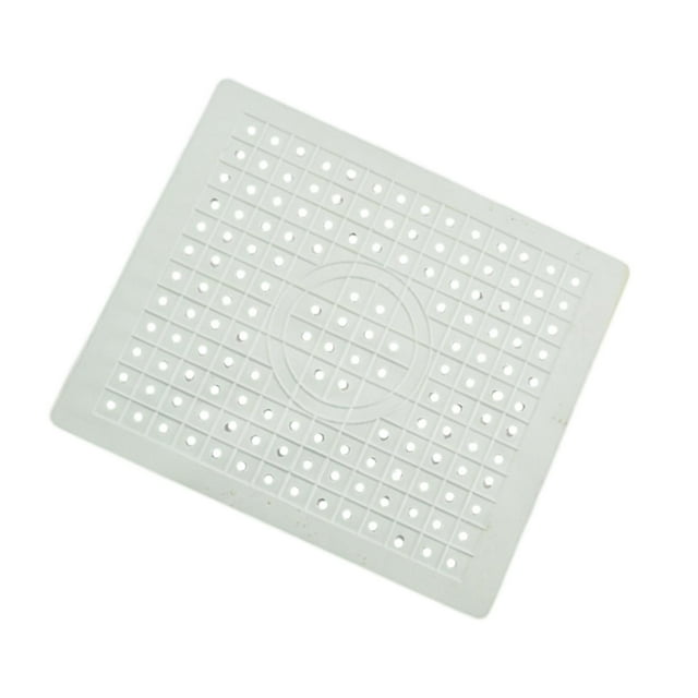 Tnarru Tapis d'Évier de Cuisine, Tapis Protecteur d'Évier Réutilisable Résistant à la Chaleur, Tapis de Séchage pour Vaisselle, Comptoir de Cuisine, Vaisselle, Évier Rectangulaire Blanc