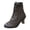 Brown, variant on Women's Lace Up Ankle Boots Vintage Round Toe Kitten Heel Fall Booties for Wedding Party