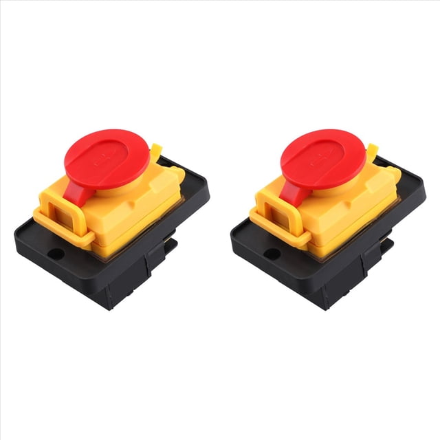 2X Interruptor Electromagnético KJD12 KJD12 16A 220V Magnético Impermeable A Prueba de Explosiones con Botón de Parada de Emergencia