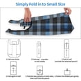 thumbnail image 6 of Shopping Bag 17.5×4.5×15in Crack Resistant Waterproof Super Large Capacity Reusable Extended Handle Can Be Carried Or One Shoulder Darkslateblue Buffalo Plaid Check Tartan Scotland_4, 6 of 8