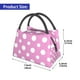 thumbnail image 2 of Fotbe Purple And White Polka Dot Bolsa Térmica Portátil con Estampado, Bolsa de Entrega de Alimentos Aislada, Bolsa Reutilizable de Gran Capacidad para Comidas y Supermercado, 2 of 6