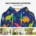 thumbnail image 4 of Salouo Dinosaurs Pattern Hoodie Sweatshirts for Women, Autumn Pullover Hoodie Workout Sweat Women's Long Sleeve Preppy Sweatshirts-XX-Large, 4 of 7