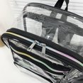 thumbnail image 1 of Mochila de PVC transparente de verano, mochilas escolares simples de moda para adolescentes (negro), 1 of 8
