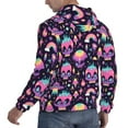 thumbnail image 3 of Hoodies for Men - cartoon Skull rainbow space Long Sleeve Comfrt Men'S Fashion Hoodies & Sweatshirts, Sweatshirts for Men Hoodies Pullover Clothing Clothes with Pouch, 3 of 7