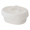 thumbnail image 3 of Cesta tejida de algodón, caja de almacenamiento de escritorio con cesta de almacenamiento de cuerda de algodón, organizador de almacenamiento de escritorio de alta capacidad, 3 of 12