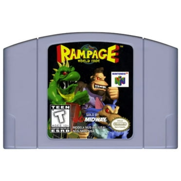 Rampage World Tour N64 Game,US Version