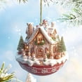 thumbnail image 7 of CoreLiving Small Gingerbread House Ornaments, Pastel Gingerbread Ornaments - Festive Holiday Decoration for Indoor and Outdoor Use, Perfect for Tree, Backpack, Mantelpiece Seasonal Home Display, 7 of 7
