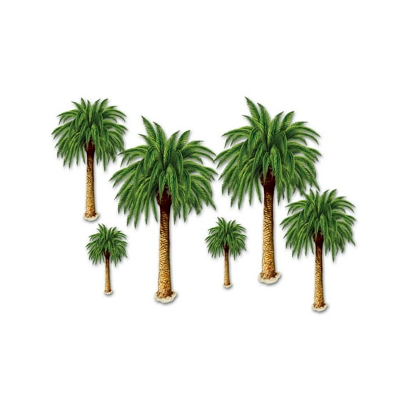 PMU Palm Tree Props Party Accessory (1 Count) (6/pkg) Pkg/1
