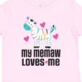 thumbnail image 4 of Inktastic My Memaw Loves Me Girls Zebra Girls Toddler T-Shirt, 4 of 5