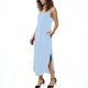 thumbnail image 5 of TaTaai Ladies V-Neck Sleeveless Casual Dress Solid Color Classic Fashion Tank Dress with Side Pockets Comfortable Stretchy Material for Spring Summer Daily Wear and Various Occasions Gift, 5 of 7