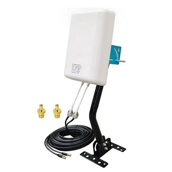 2x2 MIMO Outdoor Panel Antenna Kit for 5G/4G LTE Routers, TS9/SMA, J-Mount(Full Kit)