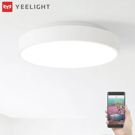 Xiaomi Yeelight 28w Round Led Ceiling Light 200-240v Smart APP WiFi Control Dual-Chip 2700k-6500k Three-Way Dimming (Best Smart Home Lighting System)