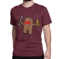 thumbnail image 1 of Camiseta de ingeniería de herramientas kawaii para hombre y mujer, de algodón puro, humorística, de cuello redondo, Domo Kun, de manga corta, ideal como regalo., 1 of 7